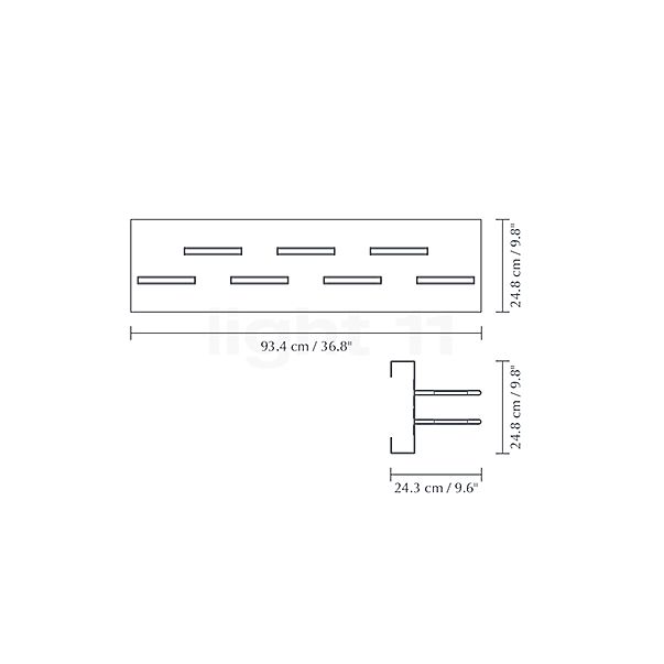 Umage Charging station voor Asteria Move 6-paal schets