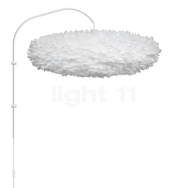 Umage Eos Esther, lámpara de pared marco blanco/pantalla blanco - 75 cm