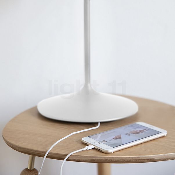 Umage Eos Evia Santé Lampe de table châssis blanc/abat-jour blanc - ø40 cm