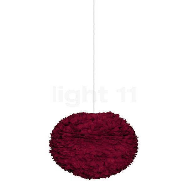 Umage Eos Pendant Light shade red/cable white - ø45 cm