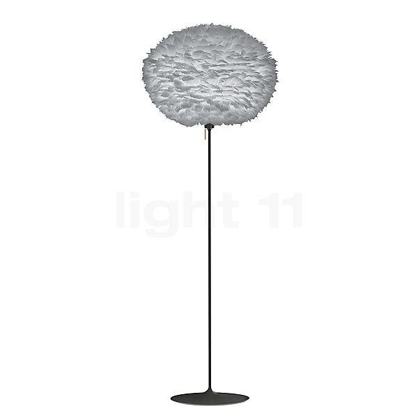 Umage Eos Santé Vloerlamp frame zwart/lampenkap grijs - ø75 cm