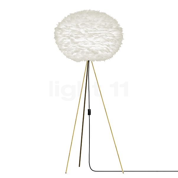 Umage Eos Tripod Floor Lamp frame brass/shade white - ø75 cm