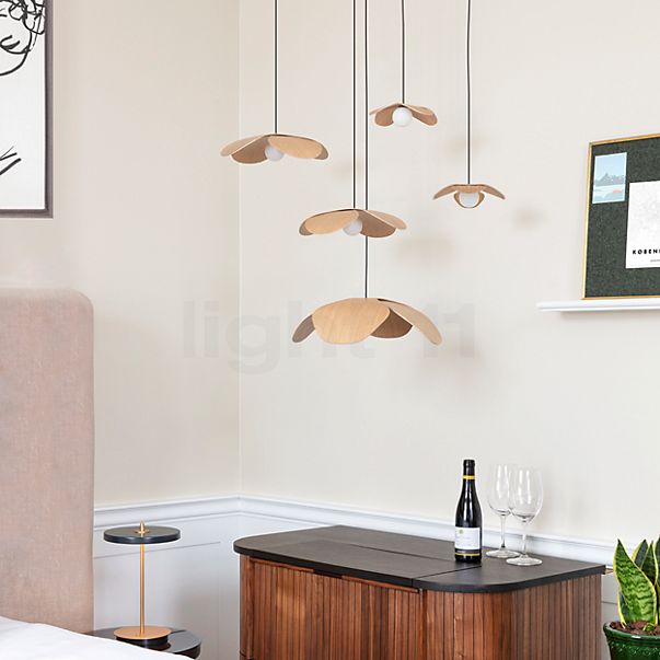 Umage Forget Me Not Pendant Light 5 lamps oak