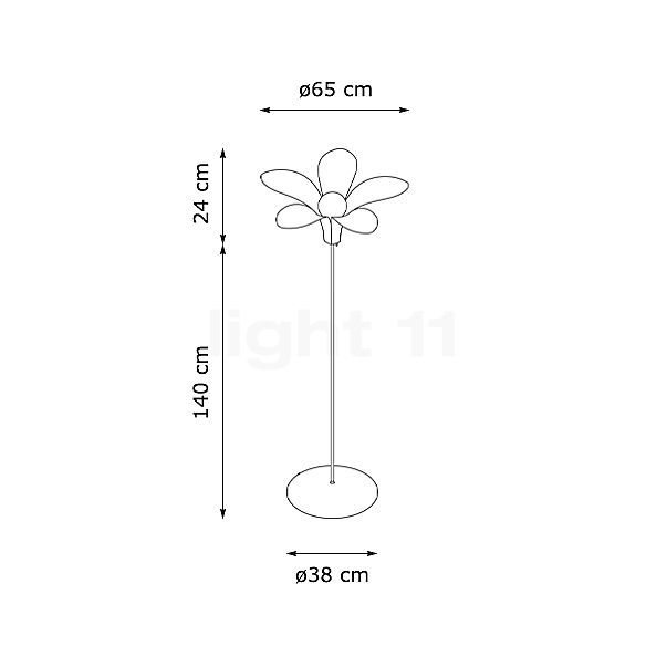 Umage Jazz Santé Floor Lamp black/dark oak sketch