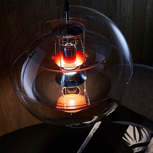 Verpan VP Globe Coloured Glass Hanglamp transparant