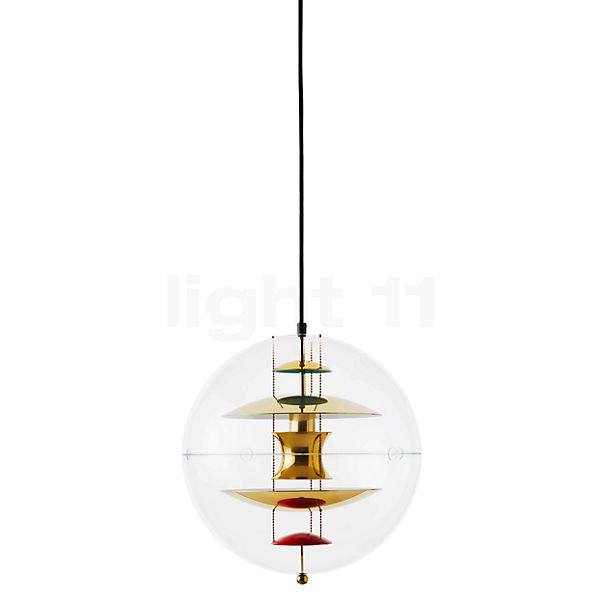 Verpan VP Globe, lámpara de suspensión latón