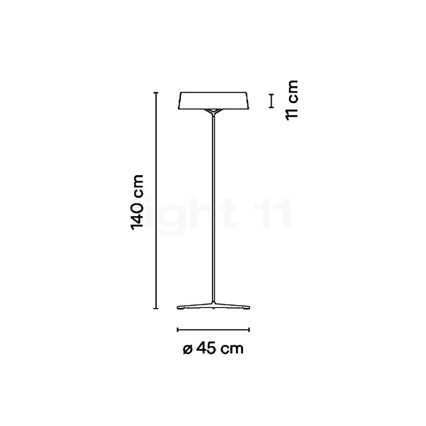 Vibia Dama Floor Lamp LED beige sketch