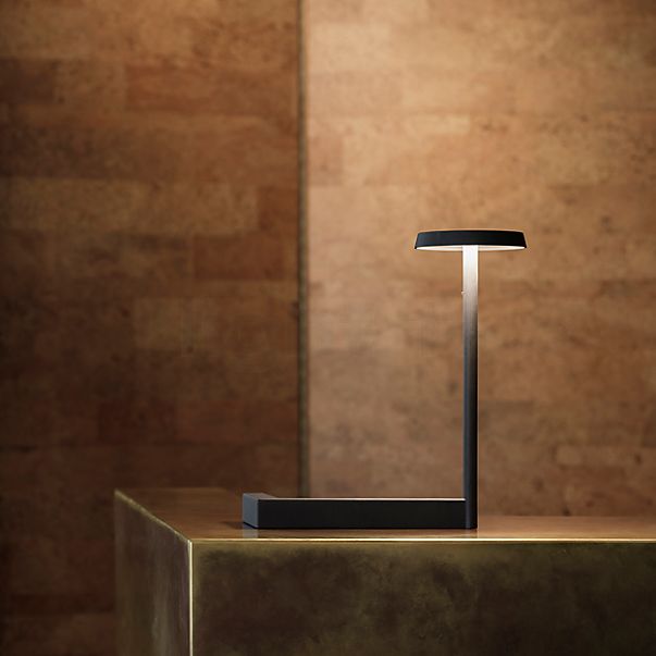 Vibia Flat 5970 Lampe de table LED noir