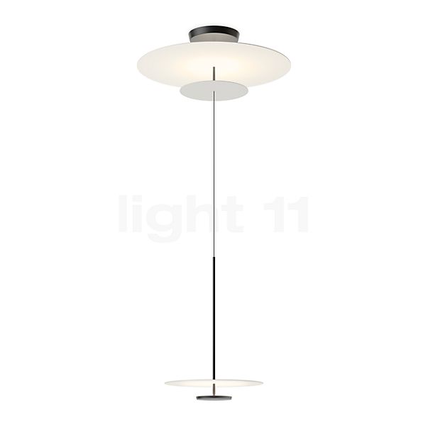 Vibia Flat Pendant Light LED grey - ø90 cm - Dali