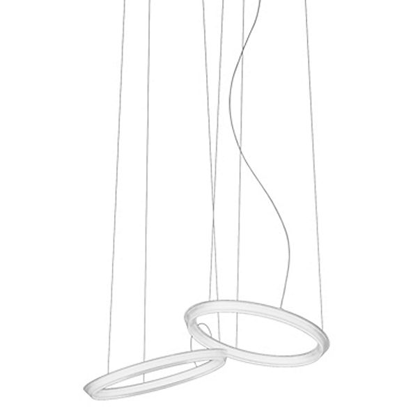Vibia Halo Circular, lámpara de suspensión LED 2 focos