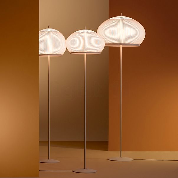 Vibia Knit Floor Lamp LED beige - 195 cm - casambi