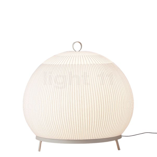 Vibia Knit, lámpara de suelo LED beige - 62 cm - casambi