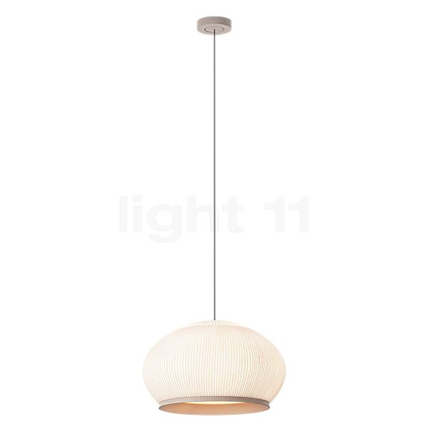 Vibia Knit, lámpara de suspensión LED beige - 65 x 39 cm - casambi