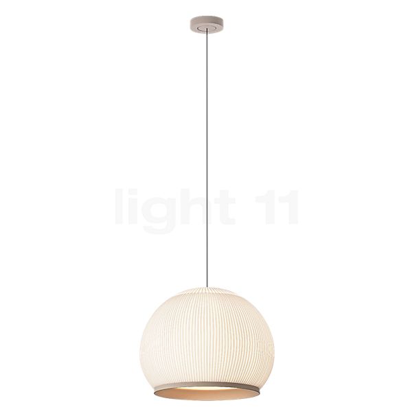 Vibia Knit, lámpara de suspensión LED beige - 65 x 50 cm - casambi