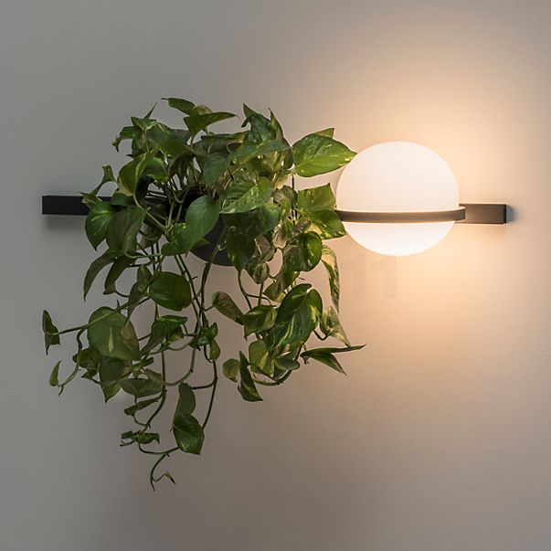 Vibia Palma Applique LED avec pot à plantes blanc - 85 cm - dali