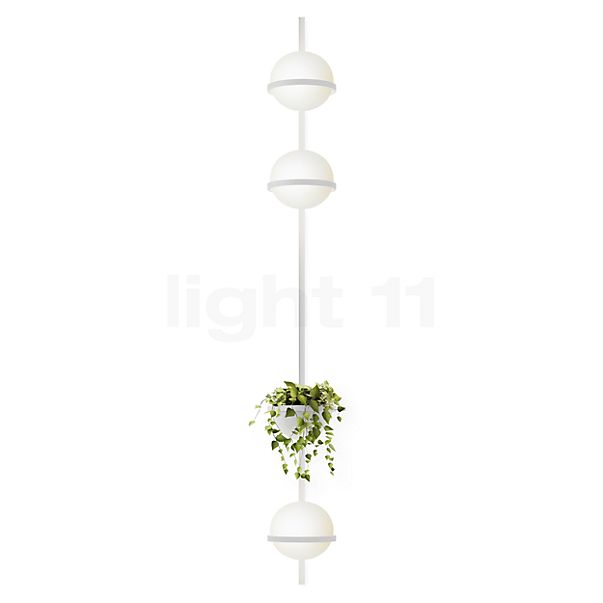 Vibia Palma Applique LED vertical - 3 foyers blanc - Dali