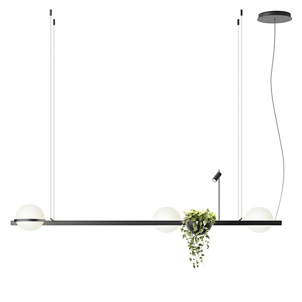 Vibia Palma, lámpara de suspensión LED lineal - 4 focos