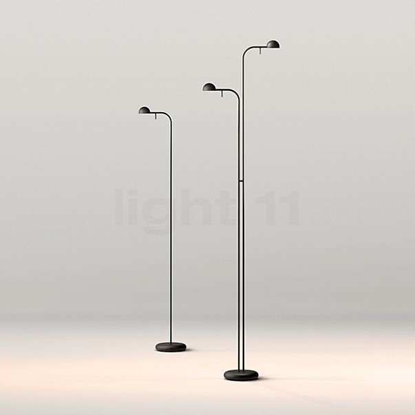 Vibia Pin Floor Lamp LED 2 lamps black - 143 cm