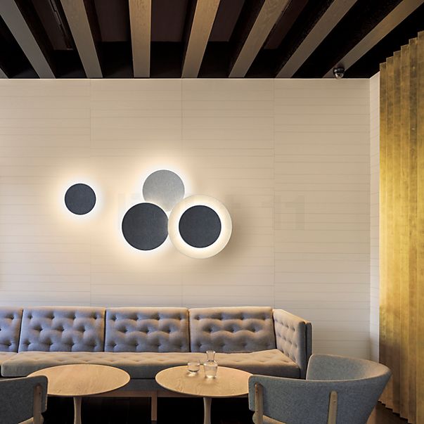 Vibia Puck Wall Art Applique LED 3 foyers - diffus marron - Triac