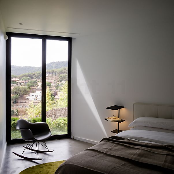 Vibia Suite, lámpara de pared LED blanco - con luz de lectura izquierda