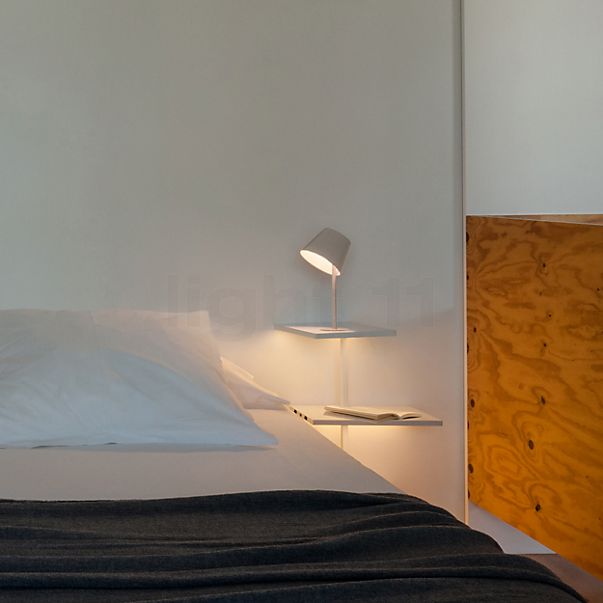 Vibia Suite, lámpara de sobremesa LED sin pie blanco - 92 cm