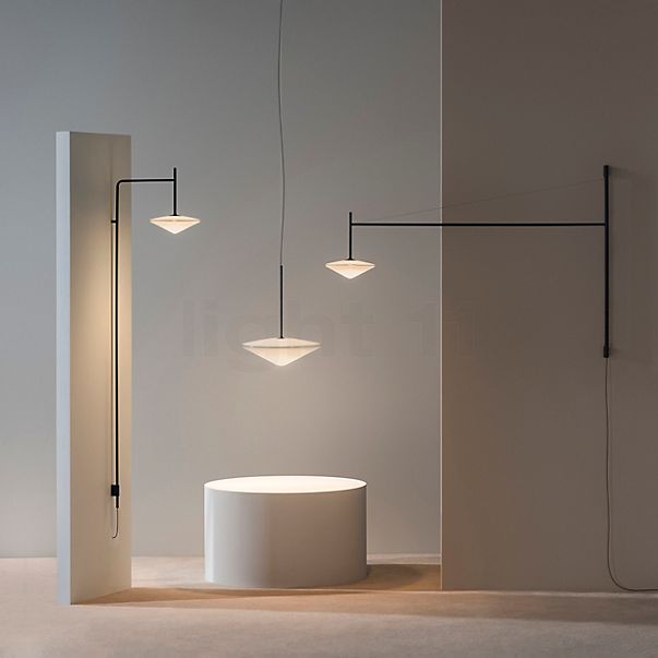 Vibia Tempo Lampada a sospensione LED conico crema - ø34,5 cm - casambi