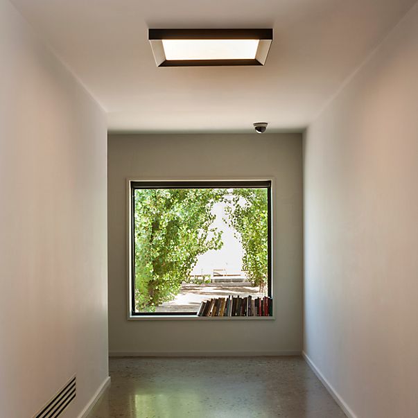 Vibia Up Lampada da soffitto LED quadrato grafite - 4.000 K - 31 x 121 cm