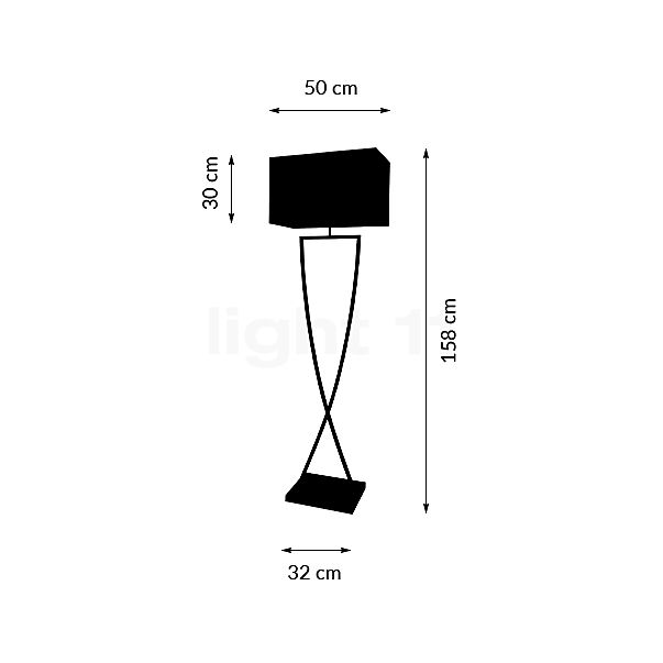 Villeroy & Boch Toulouse Floor Lamp chrome sketch