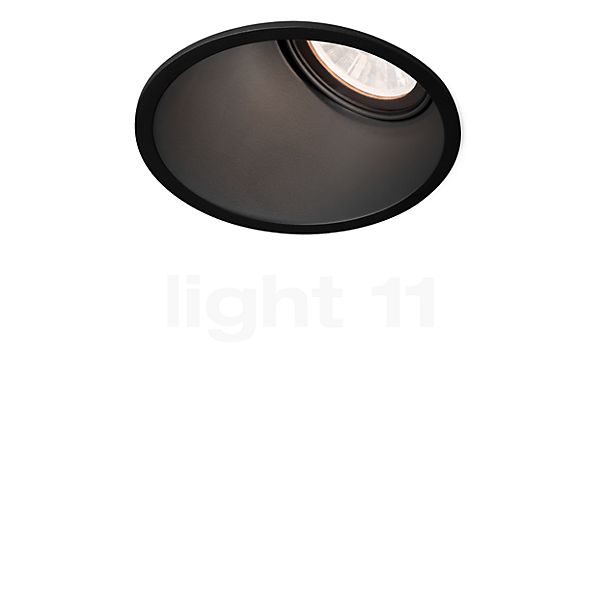 Wever & Ducré Deep Adjust 1.0 Faretto da incasso LED asimmetrico nero - 2.700 K