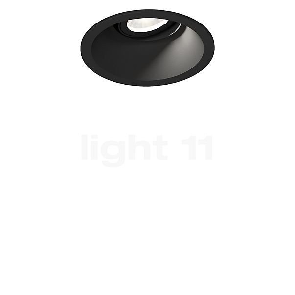 Wever & Ducré Deep Adjust Petit 1.0 Einbaustrahler LED mit Blattklemme schwarz