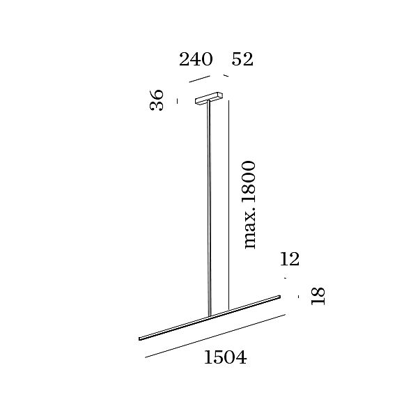 Wever & Ducré Fil 1.0, negro - 3.000 K – Lámpara de suspensión led — imagen 2