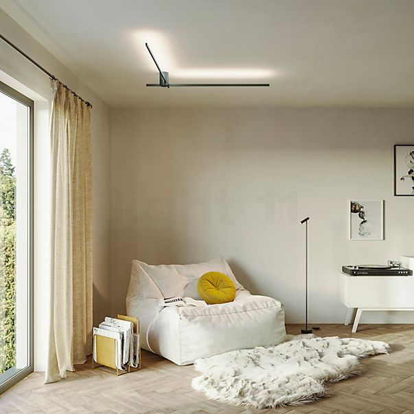 Wever & Ducré Fil Spin 1.0 Lampada da soffitto LED nero opaco