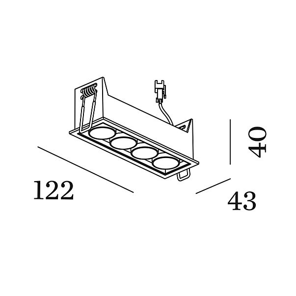 Wever & Ducré Linoo 4.0 empotrable Led negro mate – Foco — imagen 2