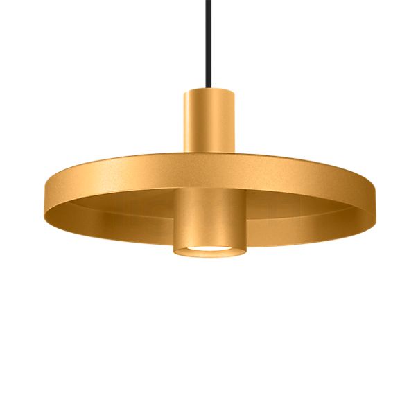 Wever & Ducré Odrey 1.2 Pendant Light lamp canopy black/lampshade gold