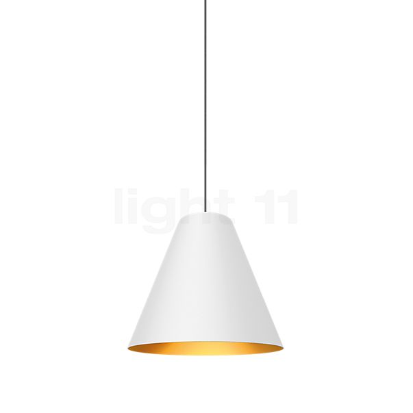 Wever & Ducré Shiek 5.0 LED lampenkap wit/goud, plafondkapje wit