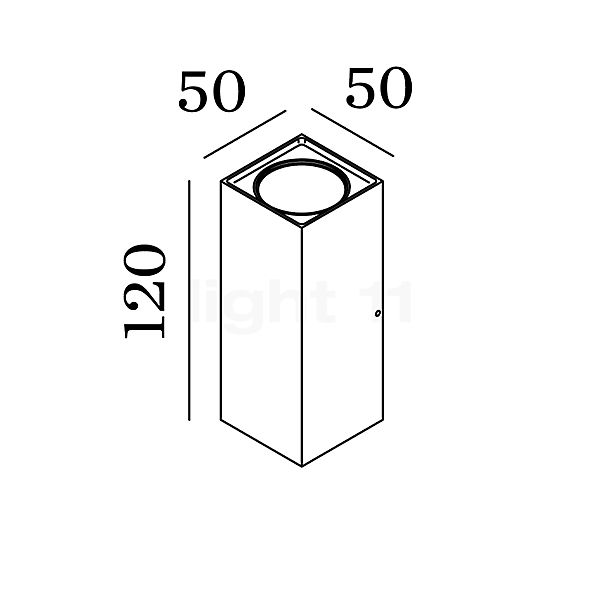 Wever & Ducré Train 2.0 LED aluminium sketch