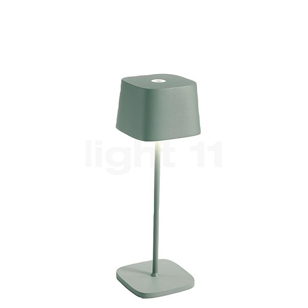 Zafferano Ofelia Lampada ricaricabile LED verde - 29 cm