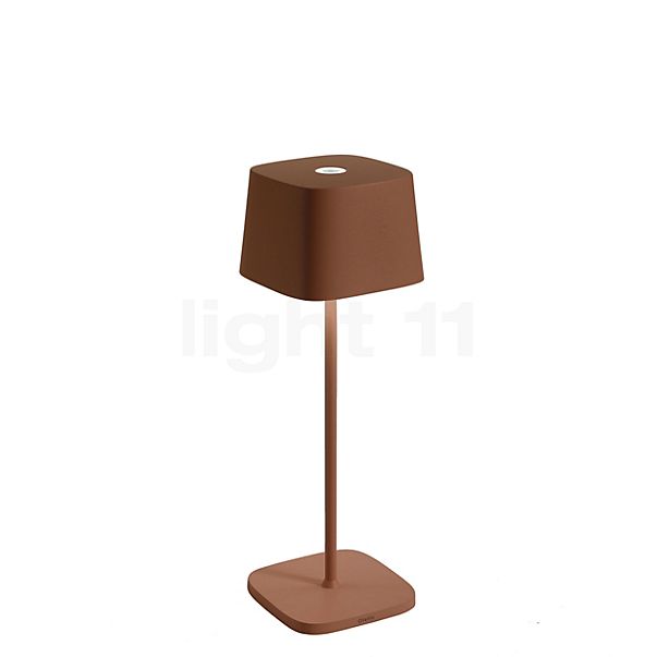 Zafferano Ofelia, lámpara recargable LED marrón
