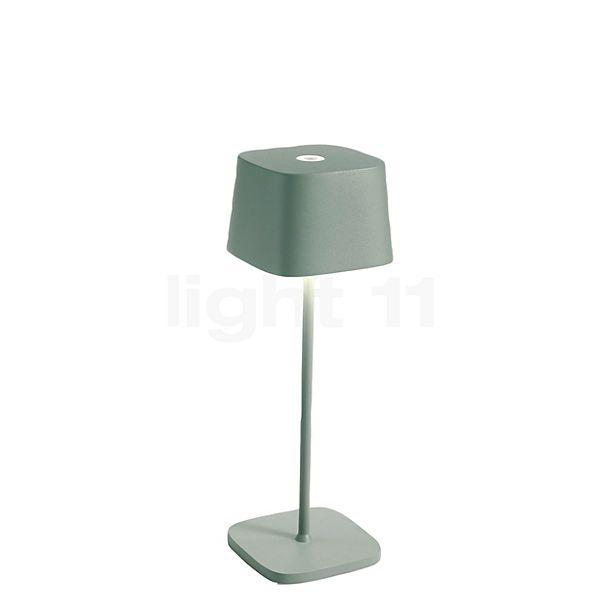 Zafferano Ofelia, lámpara recargable LED verde