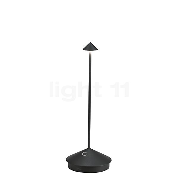 Zafferano Pina, lámpara recargable LED negro