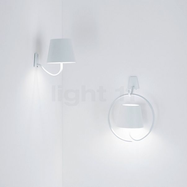 Zafferano Poldina Applique LED anneau blanc