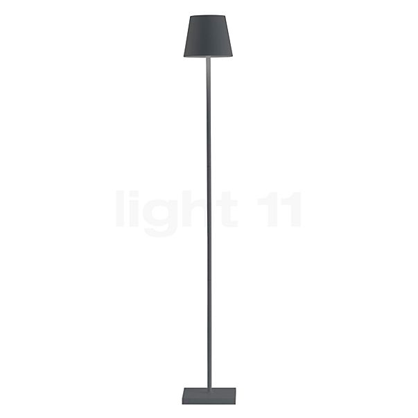 Zafferano Poldina Lampada ricaricabile LED grigio scuro - 52/87/122 cm