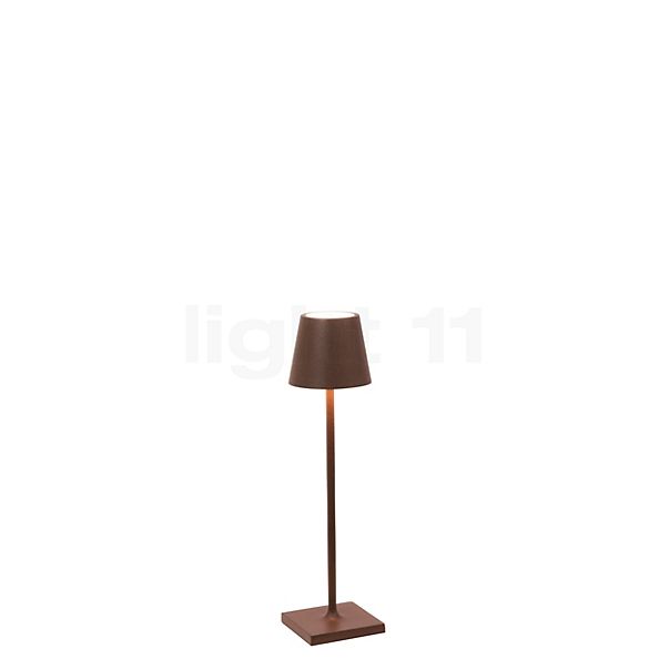 Zafferano Poldina Lampe rechargeable LED marron - 27,5 cm