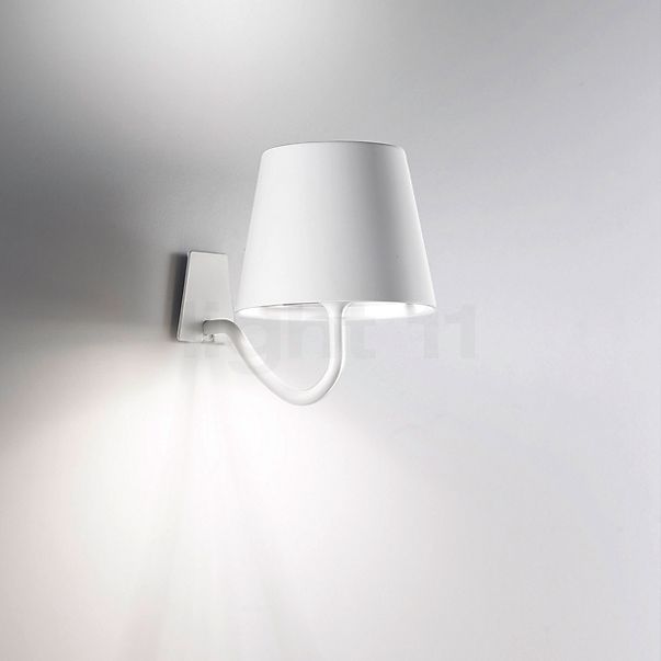 Zafferano Poldina Wall Light LED conical brown