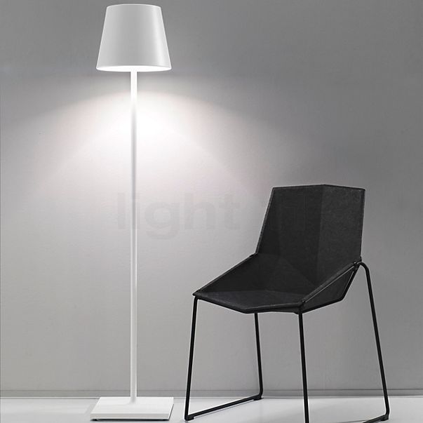 Zafferano Poldina XXL Lampada ricaricabile LED grigio scuro