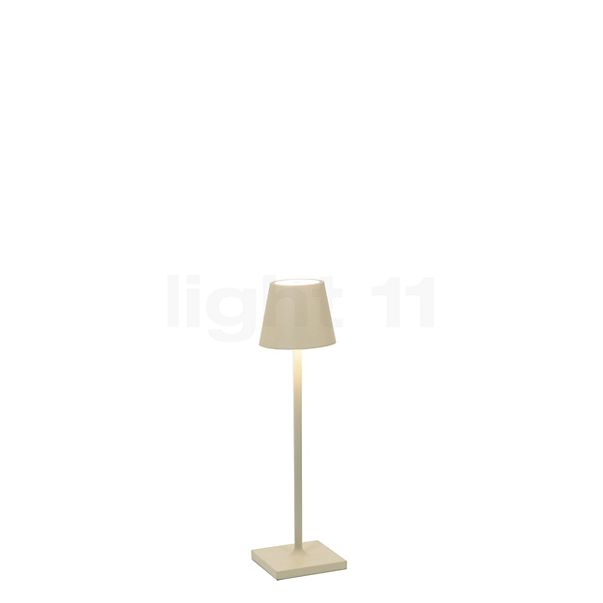 Zafferano Poldina, lámpara recargable LED arena - 27,5 cm