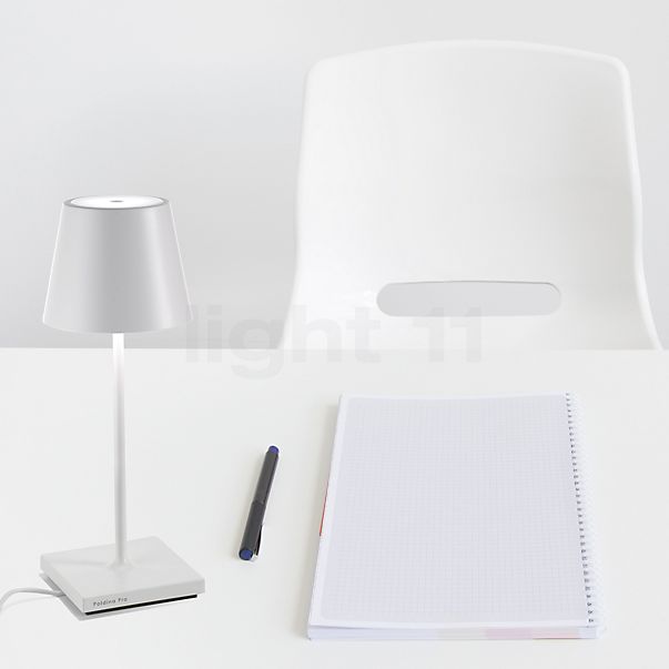 Zafferano Poldina, lámpara recargable LED blanco - 30 cm