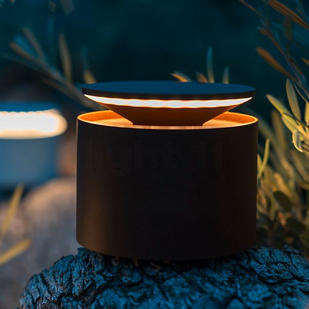 Zafferano Push-Up Lampada ricaricabile LED marrone