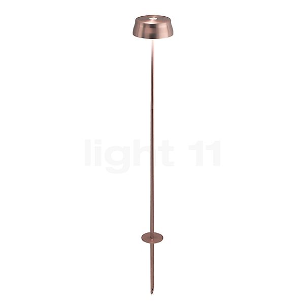 Zafferano Sister Battery Light LED with Ground Spike copper