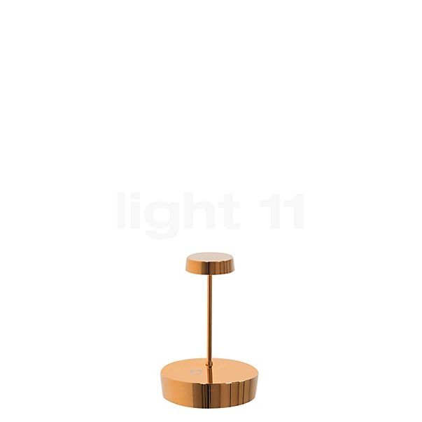 Zafferano Swap Lampe rechargeable LED doré - 15 cm